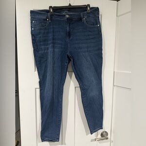 Liverpool Los Angeles Two-Tone Blue Denim Jeans